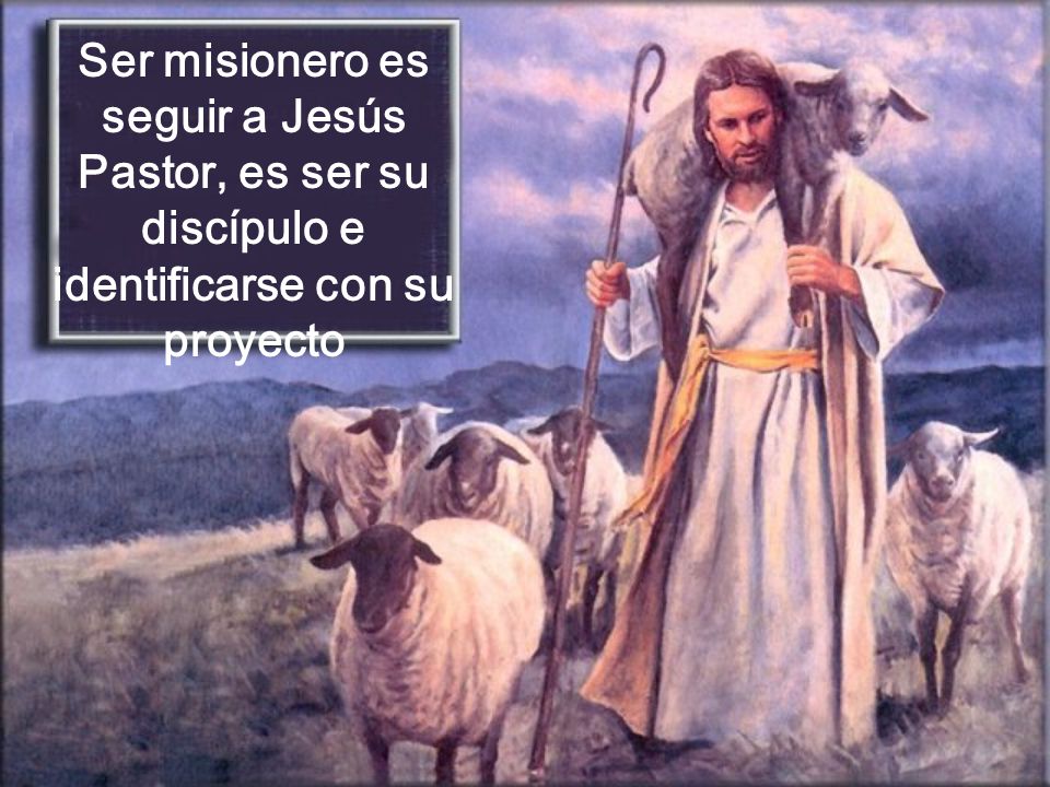 Ser misionero es seguir a Jesús Pastor, es ser su discípulo e identificarse con su proyecto