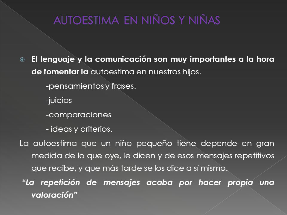 AUTOESTIMA EN NIÑOS Y NIÑAS