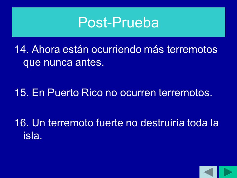 Post-Prueba 14. Ahora están ocurriendo más terremotos que nunca antes.