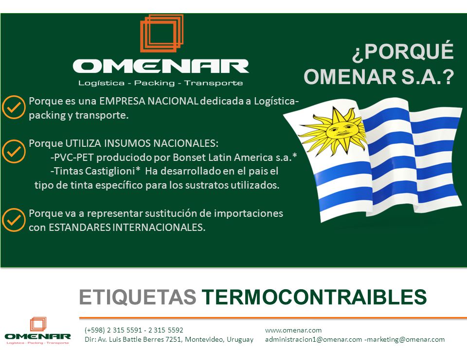 ETIQUETAS TERMOCONTRAIBLES