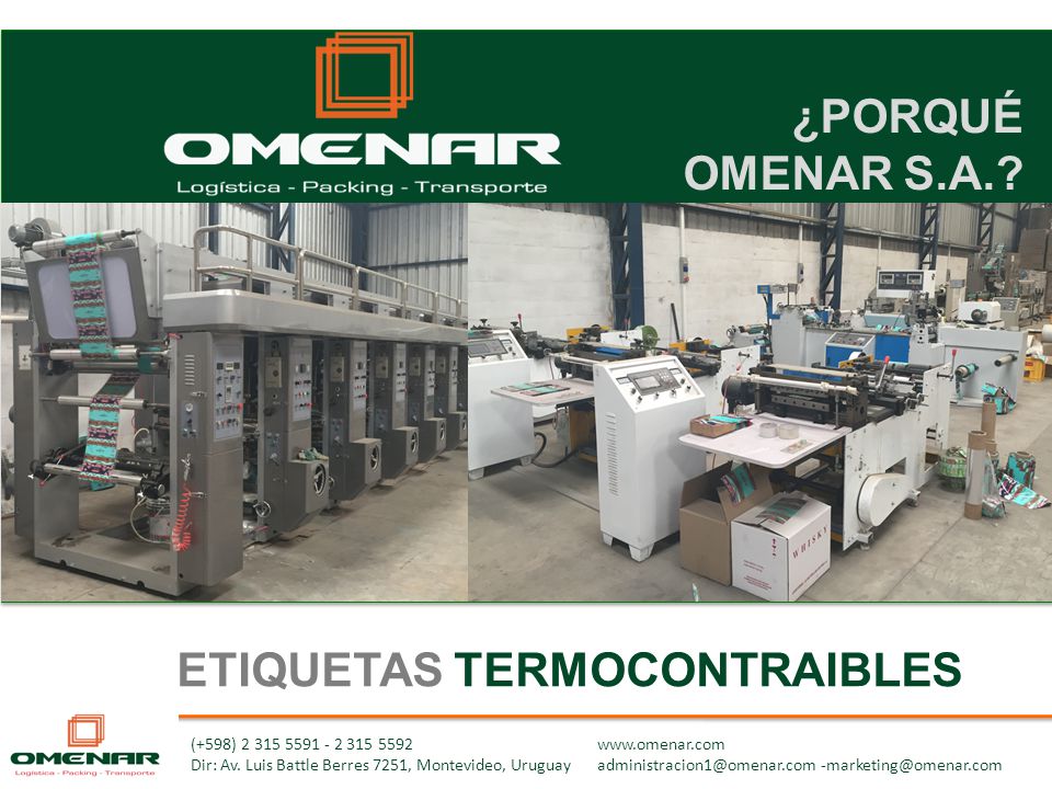 ETIQUETAS TERMOCONTRAIBLES
