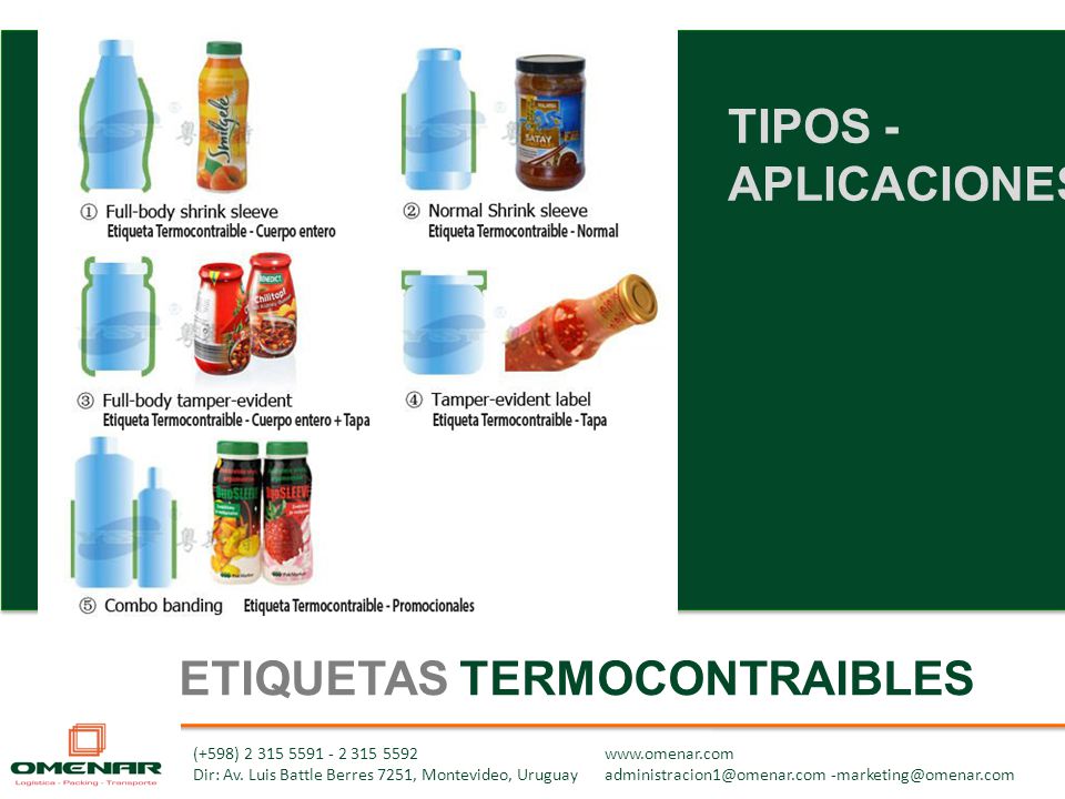 ETIQUETAS TERMOCONTRAIBLES