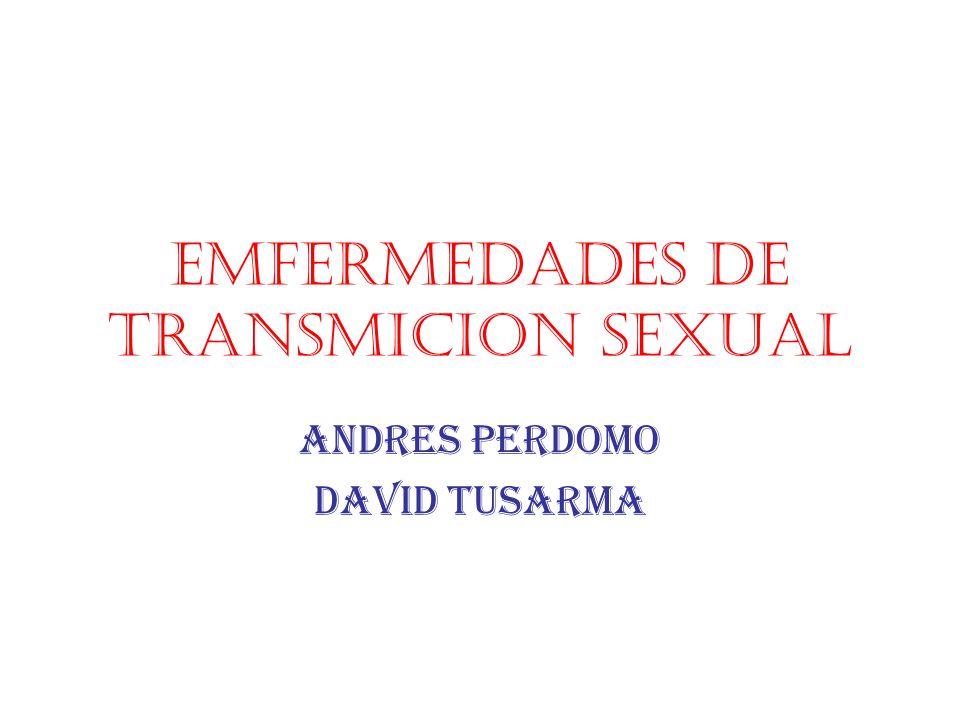 Emfermedades de transmicion sexual