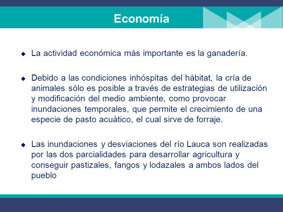 Economía La actividad económica más importante es la ganadería.