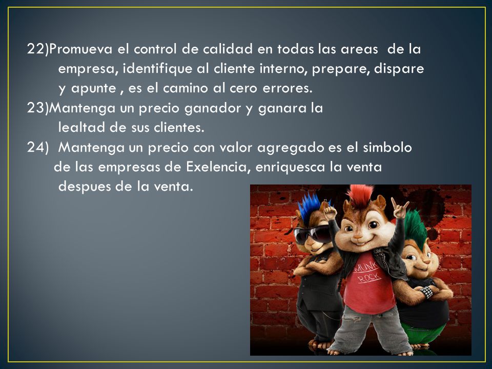 Promueva el control de calidad en todas las areas de la