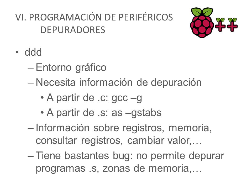 VI. PROGRAMACIÓN DE PERIFÉRICOS depuradores