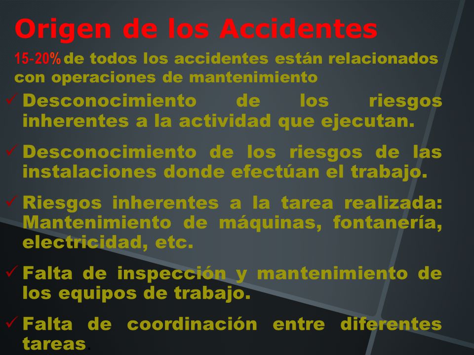 Origen de los Accidentes