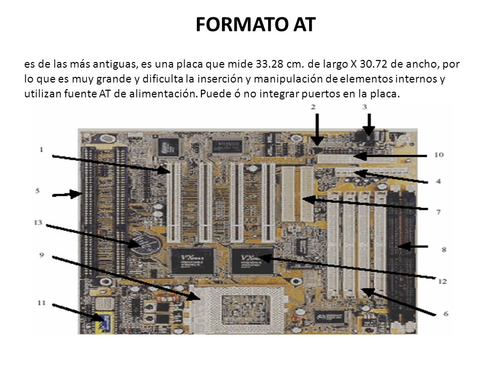 PLACA MADRE El primer componente de un ordenador es la placa madre (también  denominada "placa base"). La placa madre es el concentrador que se utiliza.  - ppt video online descargar