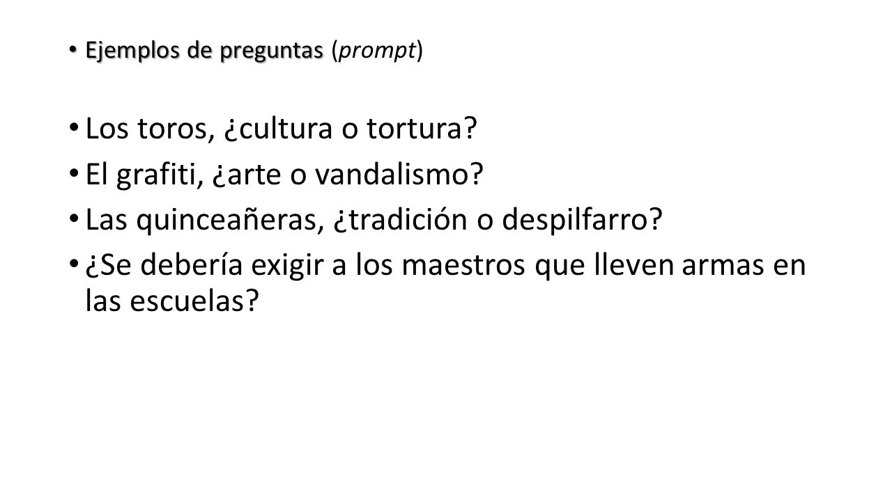 Los toros, ¿cultura o tortura El grafiti, ¿arte o vandalismo