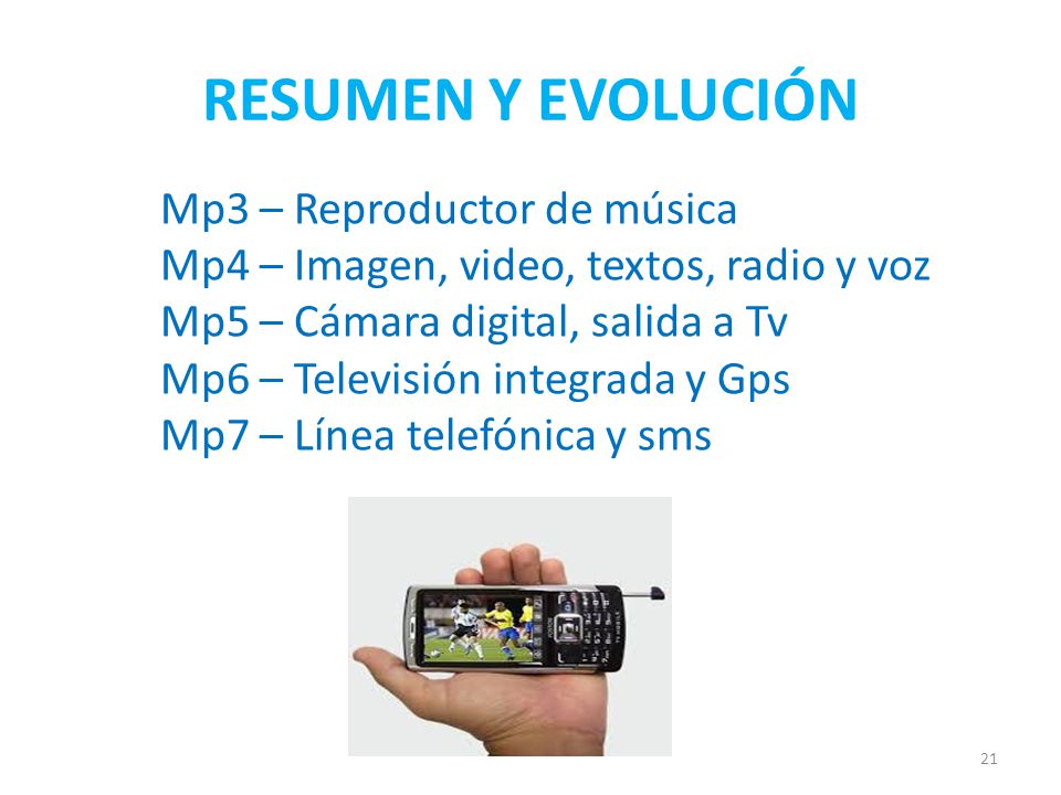 RESUMEN Y EVOLUCIÓN Mp3 – Reproductor de música