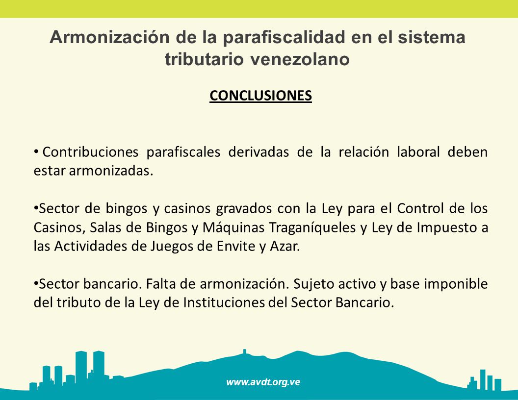 Armonización de la parafiscalidad en el sistema tributario venezolano