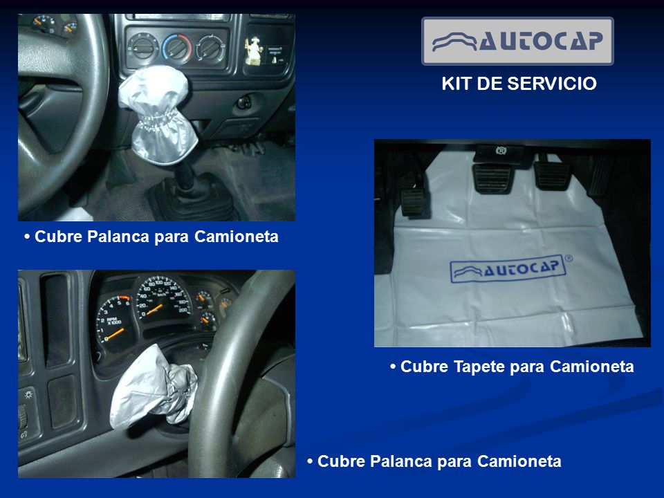 • Cubre Palanca para Camioneta • Cubre Tapete para Camioneta