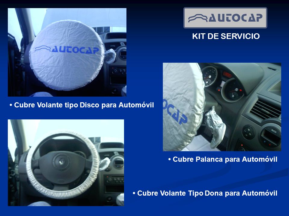 KIT DE SERVICIO • Cubre Volante tipo Disco para Automóvil
