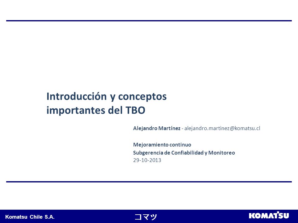 Introducción y conceptos importantes del TBO