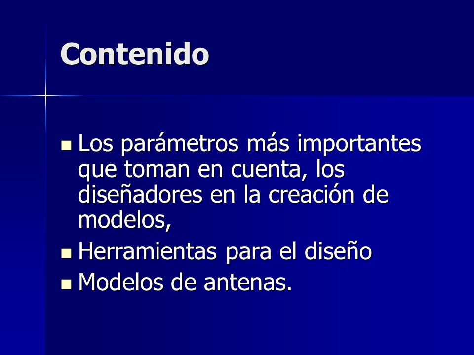 Contenido Los parámetros más importantes que toman en cuenta, los diseñadores en la creación de modelos,