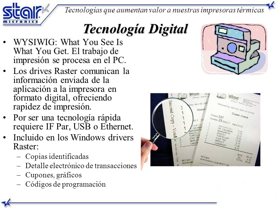Tecnologías que aumentan valor a nuestras impresoras térmicas