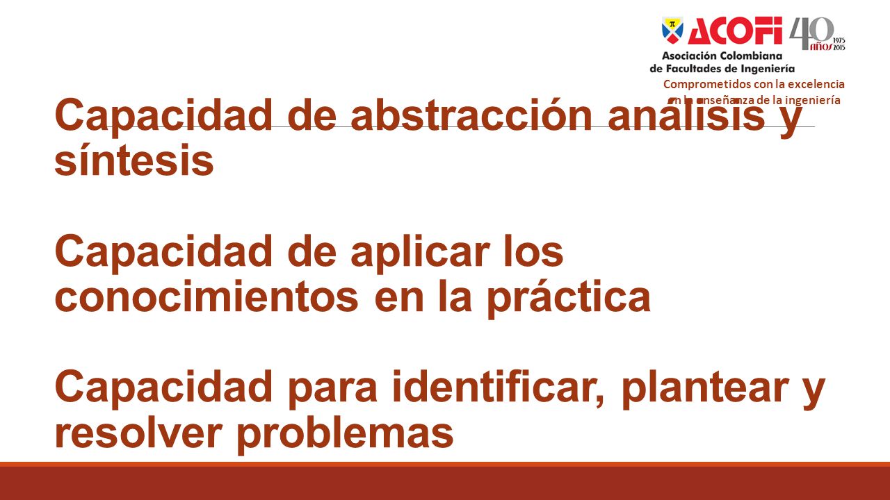 Comprometidos con la excelencia en la enseñanza de la ingeniería