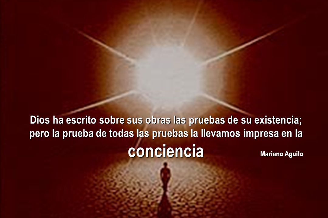 Dios ha escrito sobre sus obras las pruebas de su existencia;