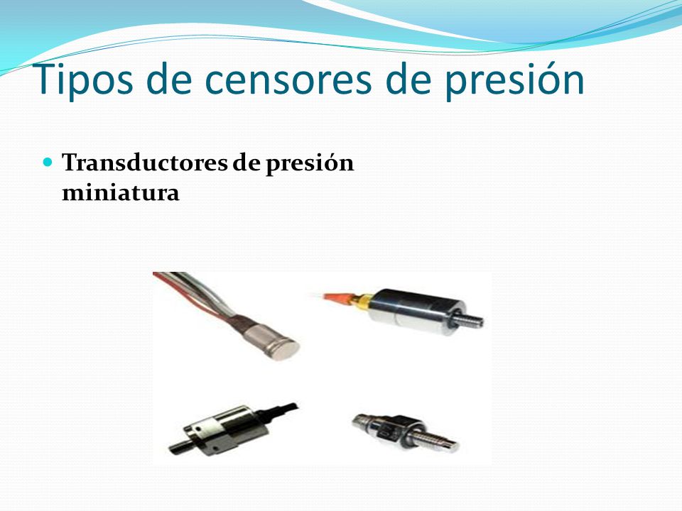 Tipos de censores de presión