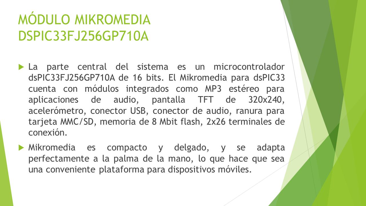 MÓDULO MIKROMEDIA DSPIC33FJ256GP710A