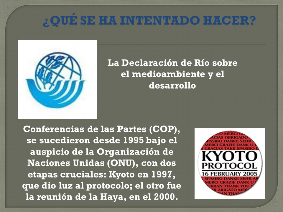 La Declaración de Río sobre el medioambiente y el desarrollo