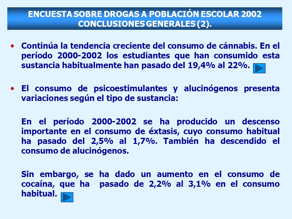 ENCUESTA SOBRE DROGAS A POBLACIÓN ESCOLAR 2002 CONCLUSIONES GENERALES (2).