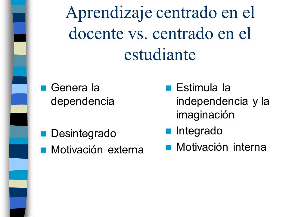 Aprendizaje centrado en el docente vs. centrado en el estudiante