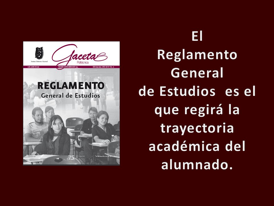 de Estudios es el que regirá la trayectoria académica del alumnado.