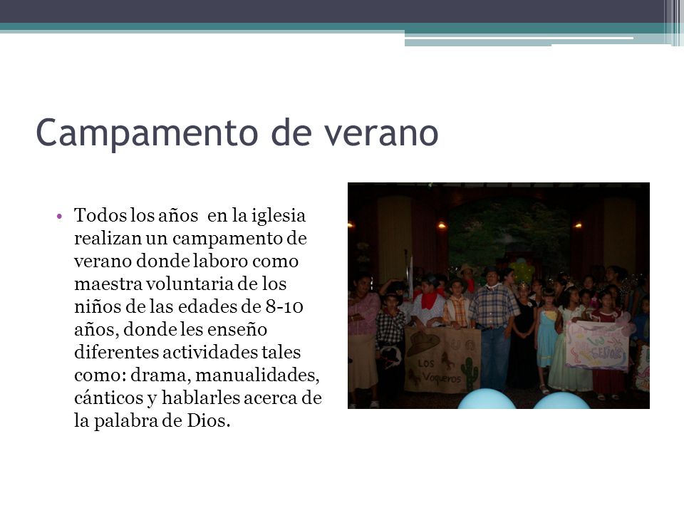 Campamento de verano