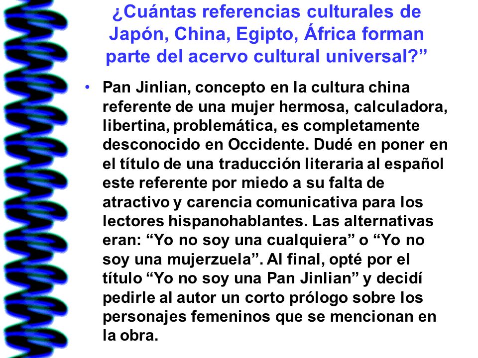 ¿Cuántas referencias culturales de Japón, China, Egipto, África forman parte del acervo cultural universal