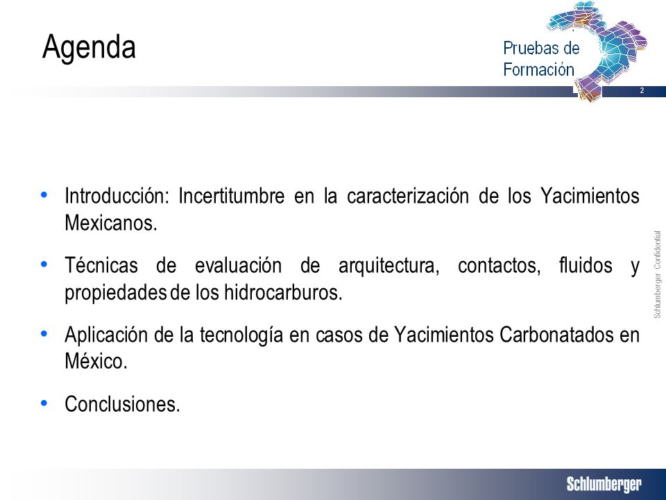 Agenda Introducción: Incertitumbre en la caracterización de los Yacimientos Mexicanos.