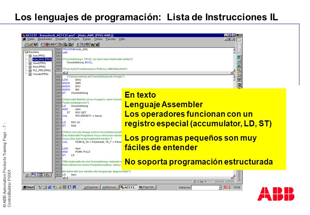 Los lenguajes de programación: Lista de Instrucciones IL