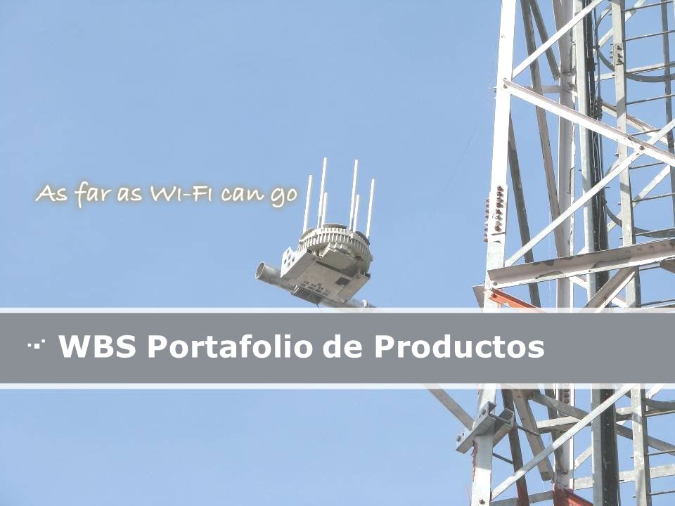 WBS Portafolio de Productos