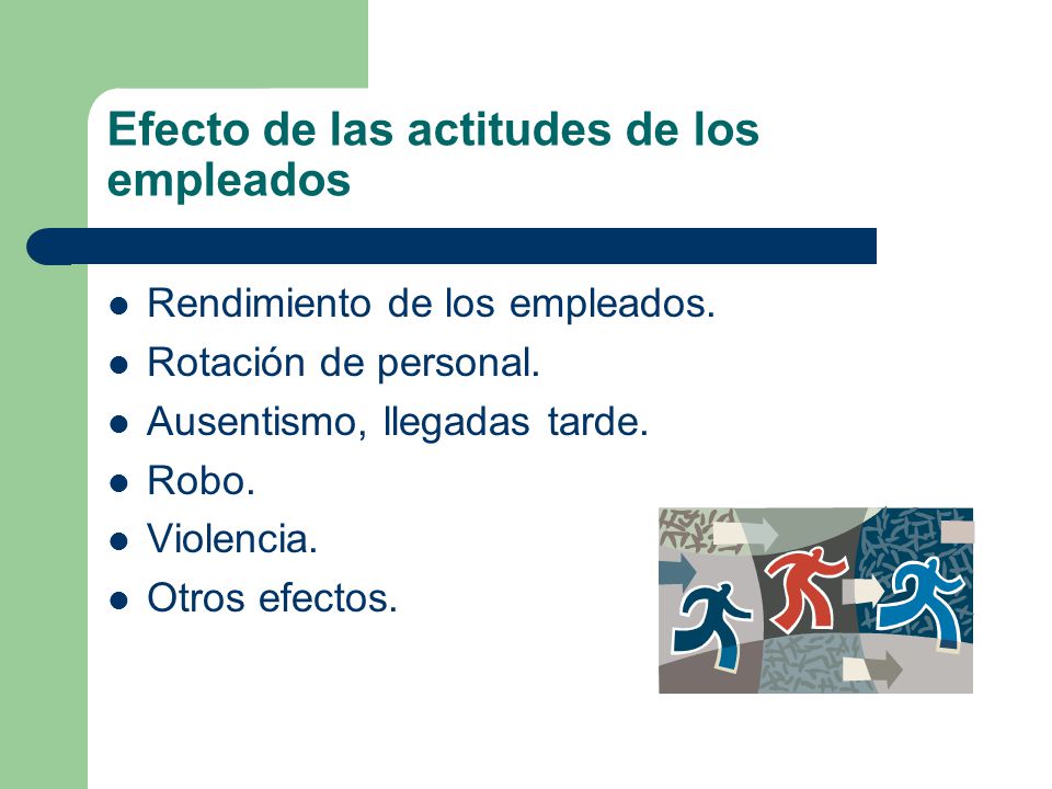 Efecto de las actitudes de los empleados