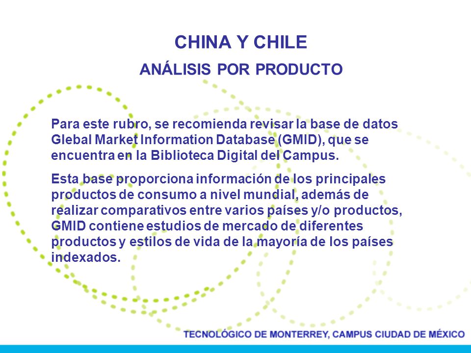 CHINA Y CHILE ANÁLISIS POR PRODUCTO