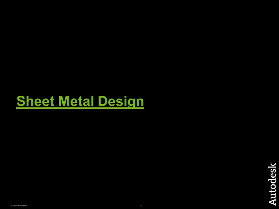 Sheet Metal Design
