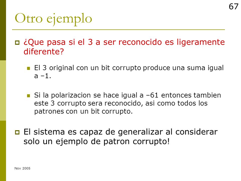 13/04/2017 Otro ejemplo. ¿Que pasa si el 3 a ser reconocido es ligeramente diferente