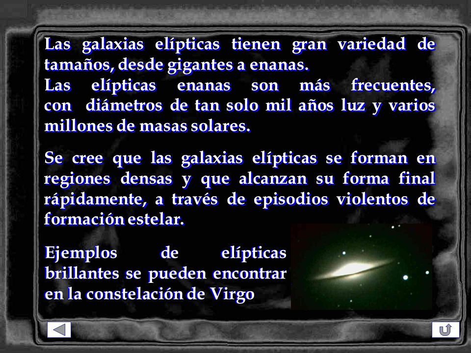 Las galaxias elípticas tienen gran variedad de tamaños, desde gigantes a enanas.