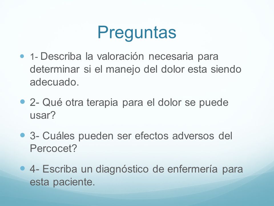Preguntas 2- Qué otra terapia para el dolor se puede usar