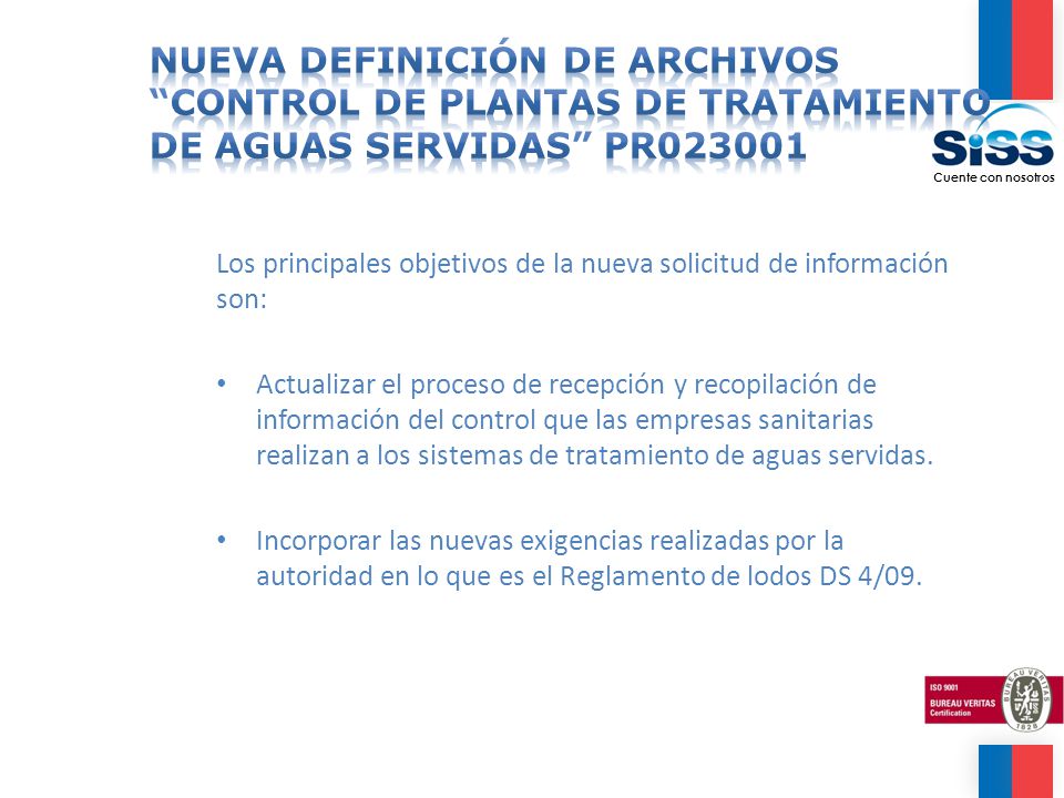 Nueva DEFINICIÓN DE ARCHIVOS Control de Plantas de Tratamiento de Aguas Servidas PR023001