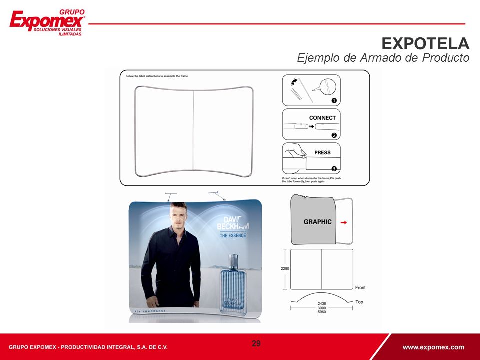 EXPOTELA Ejemplo de Armado de Producto