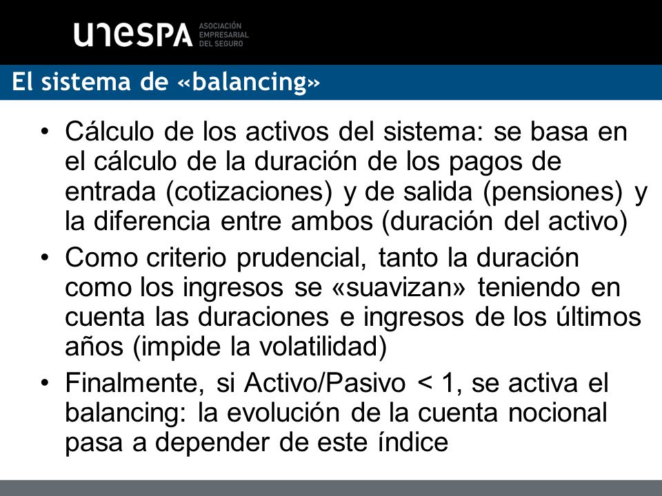El sistema de «balancing»