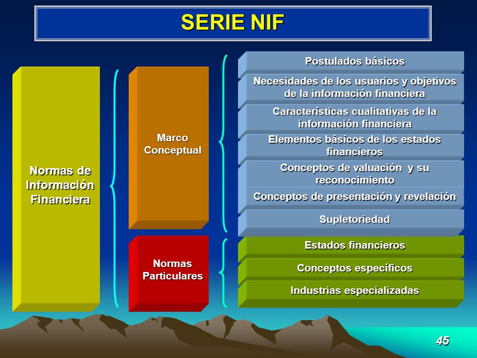 SERIE NIF Normas de Información Financiera Postulados básicos