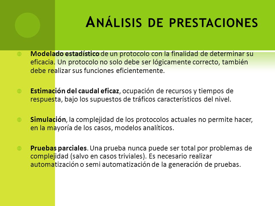 Análisis de prestaciones