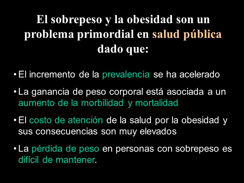 El sobrepeso y la obesidad son un problema primordial en salud pública dado que: