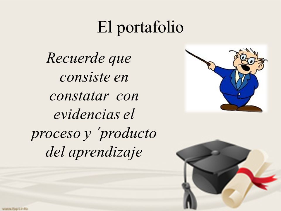 El portafolio Recuerde que consiste en constatar con evidencias el proceso y ´producto del aprendizaje.
