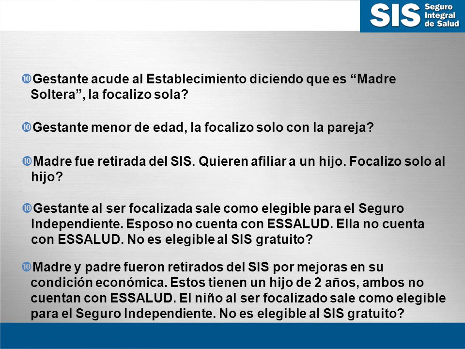 Gestante acude al Establecimiento diciendo que es Madre Soltera , la focalizo sola