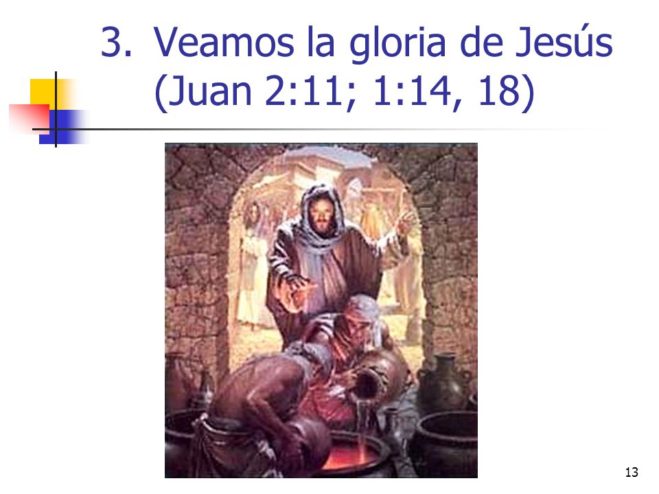Veamos la gloria de Jesús (Juan 2:11; 1:14, 18)