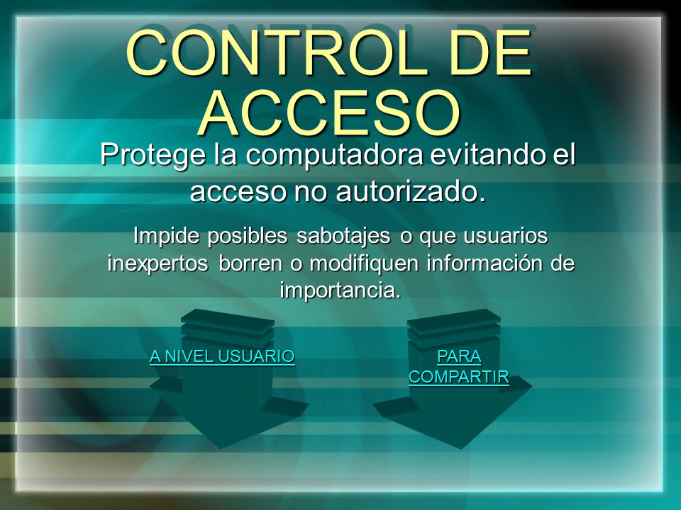 Protege la computadora evitando el acceso no autorizado.