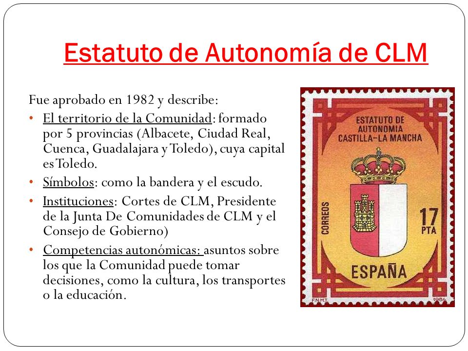 Estatuto de Autonomía de CLM